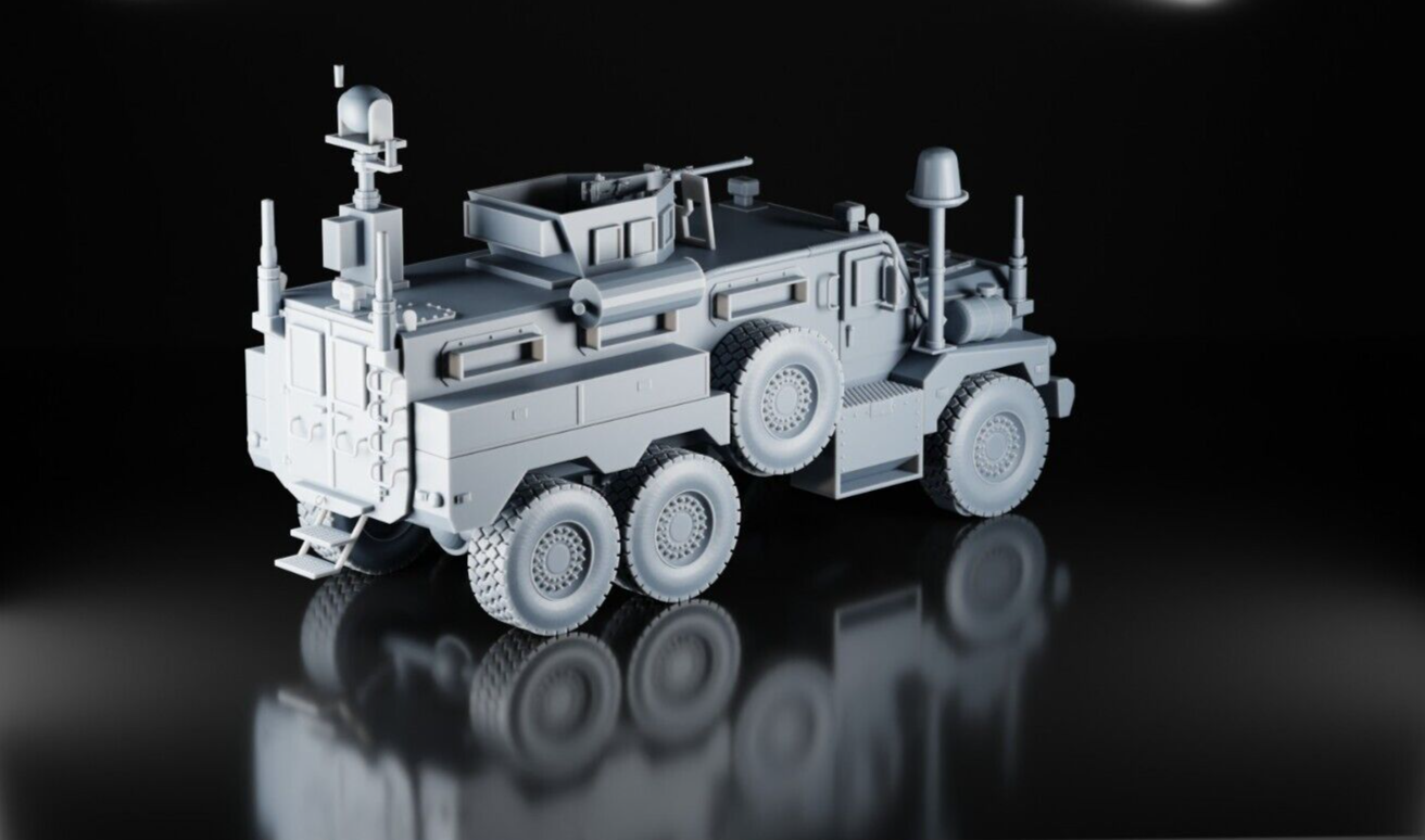 Cougar Mastiff MRAP - 1/35 - US UK AUS Ukraine - 3D Military Model - Resin Print