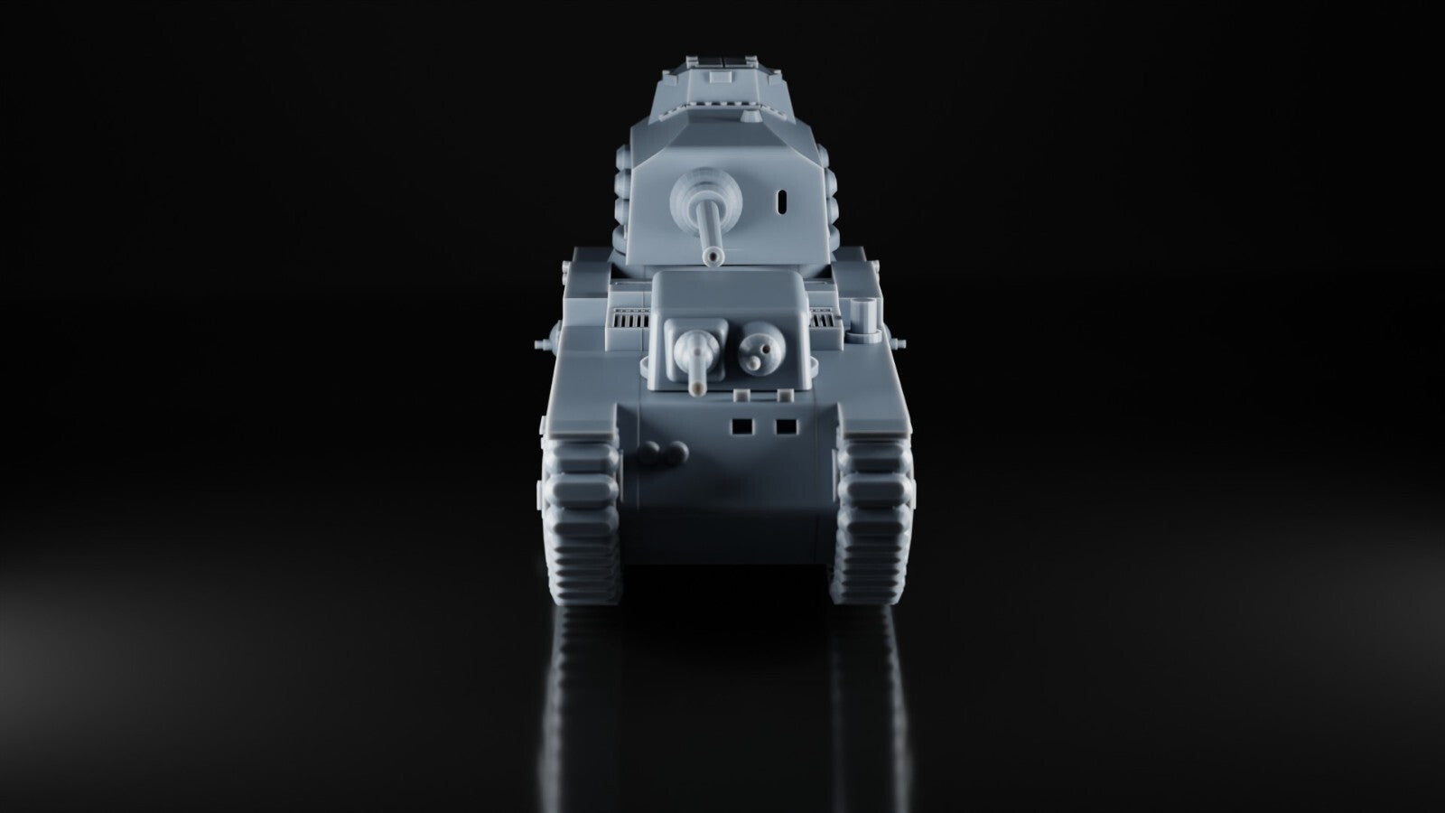 FCM F1 - 1/72 - WW2 French Army - 3D Printed Military Model - Resin