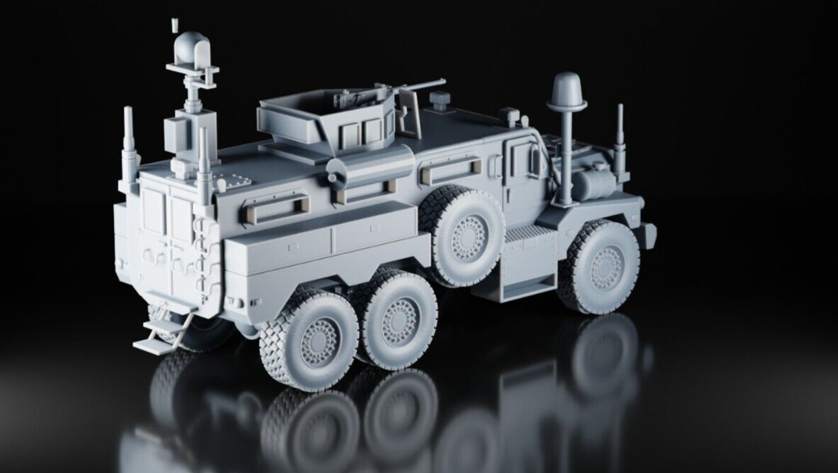 Cougar Mastiff MRAP - 1/50 - US UK AUS Ukraine - 3D Military Model - Resin Print