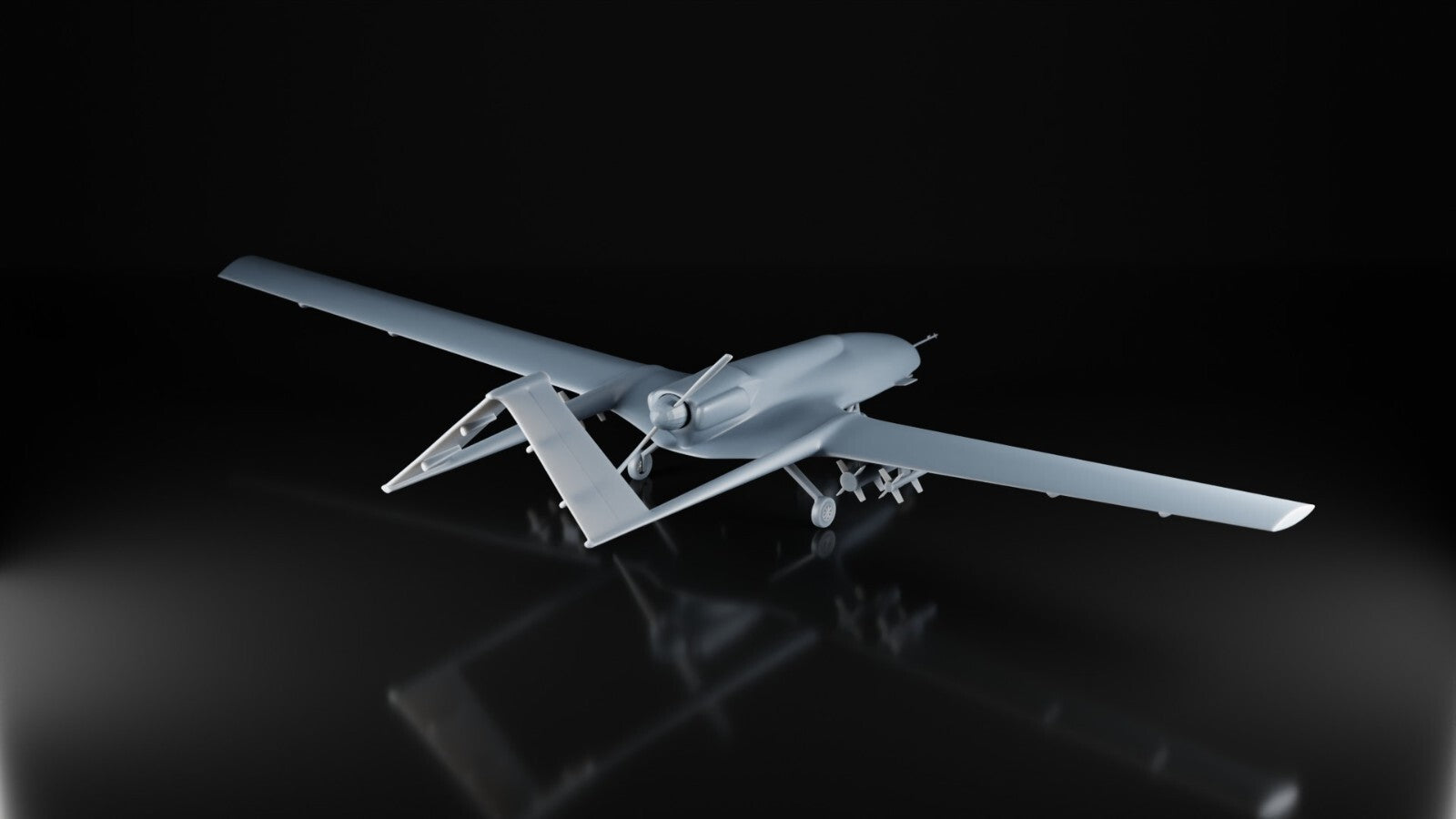 Bayraktar TB2 UAV - 1/72 - Military Model - 3D Print - Turkish Ukraine Army