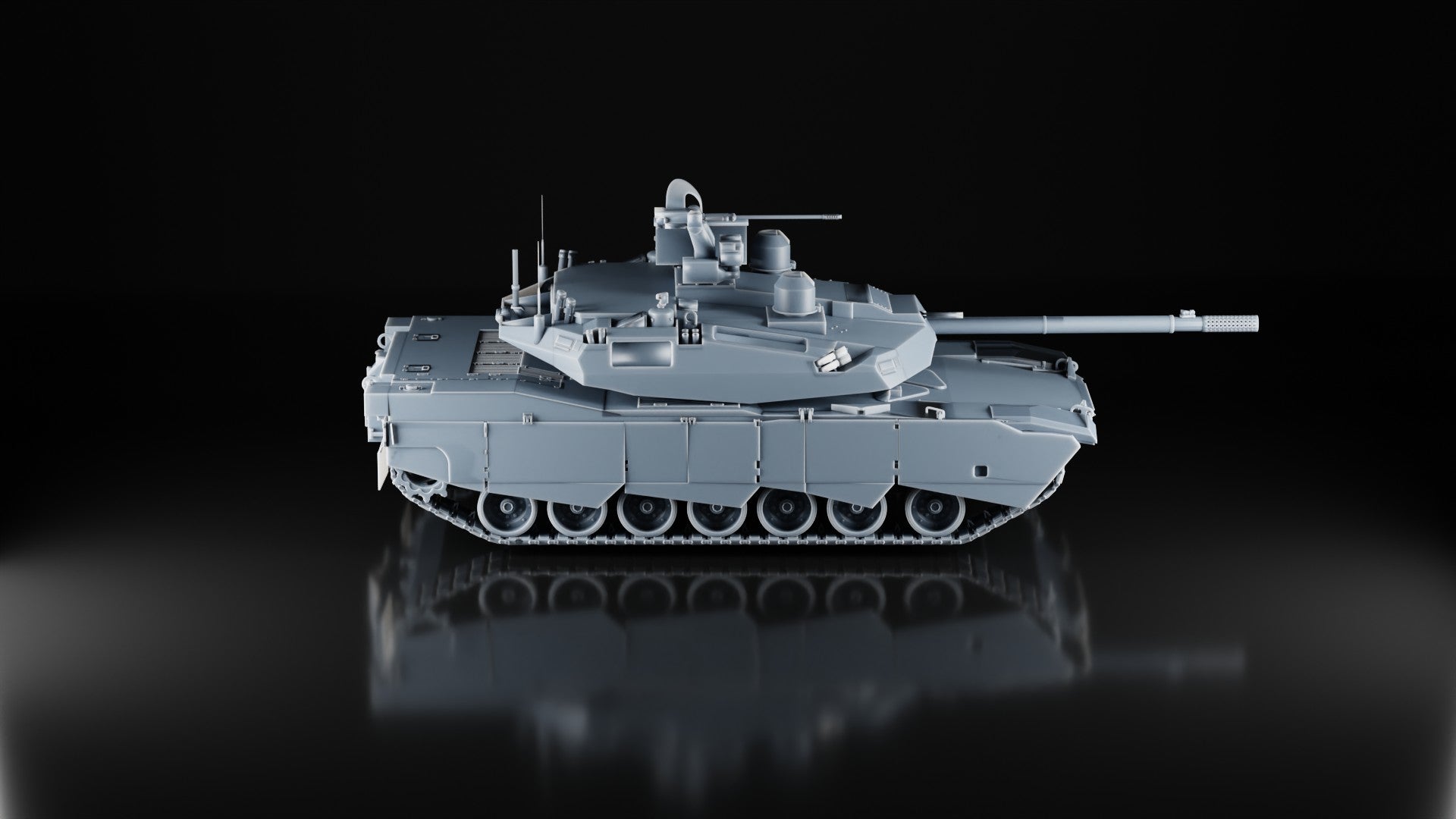 Abrams X Next Gen MBT - 1/87 Scale - US Army Tank - 3D Printed - Military Model