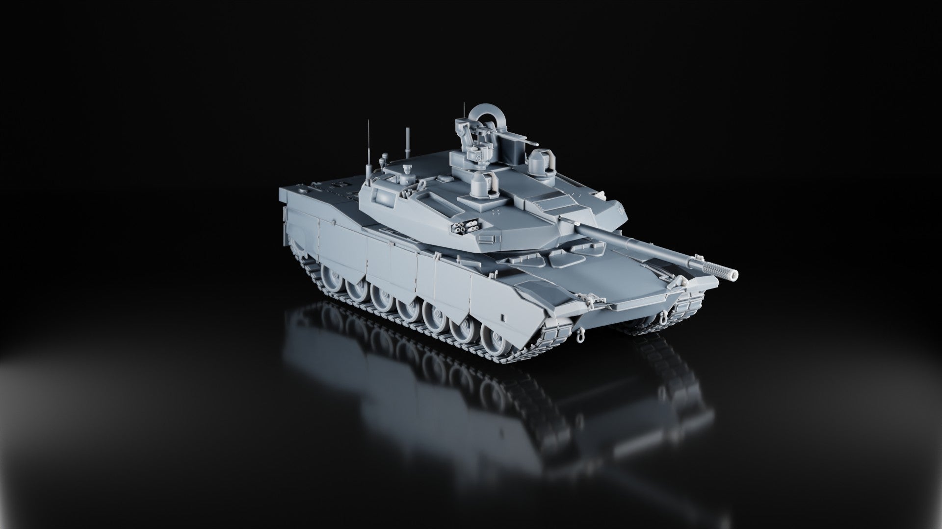 Abrams X Next Gen MBT - 1/87 Scale - US Army Tank - 3D Printed - Military Model