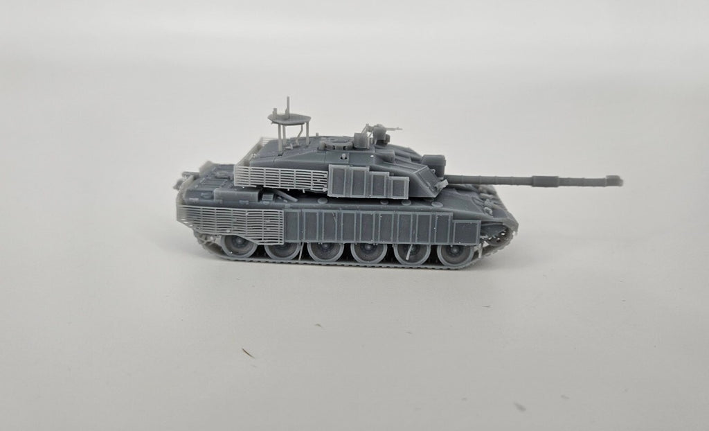 Challenger 2 - 1/100 - Printed Model - UK Ukraine - 3D Resin - Military Kit