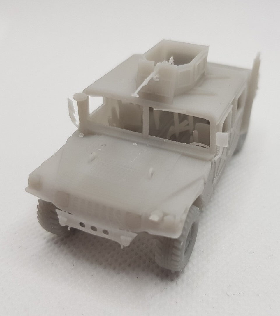 HMMWV Humvee Turret - 1/72 Scale - US Army - 3D Printed - Resin - Military Model