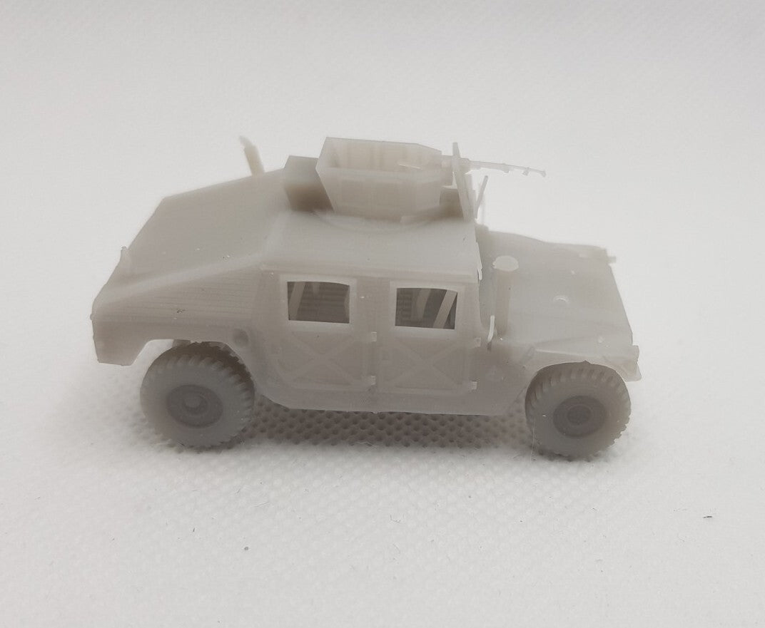 HMMWV Humvee Turret - 1/87 Scale - US Army - 3D Printed - Resin - Military Model
