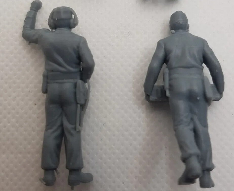 German Tank Crews x14  - 1/43 - WW2 Diorama Figures - 3D Printed Model - Resin