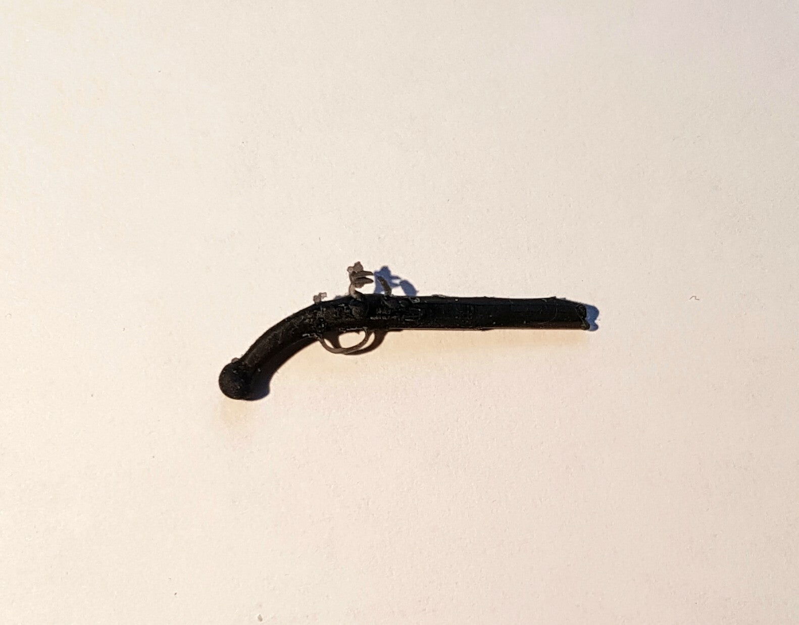 Flintlock Pistol - 1/12 - 3D Printed Model - Resin - Military Miniature