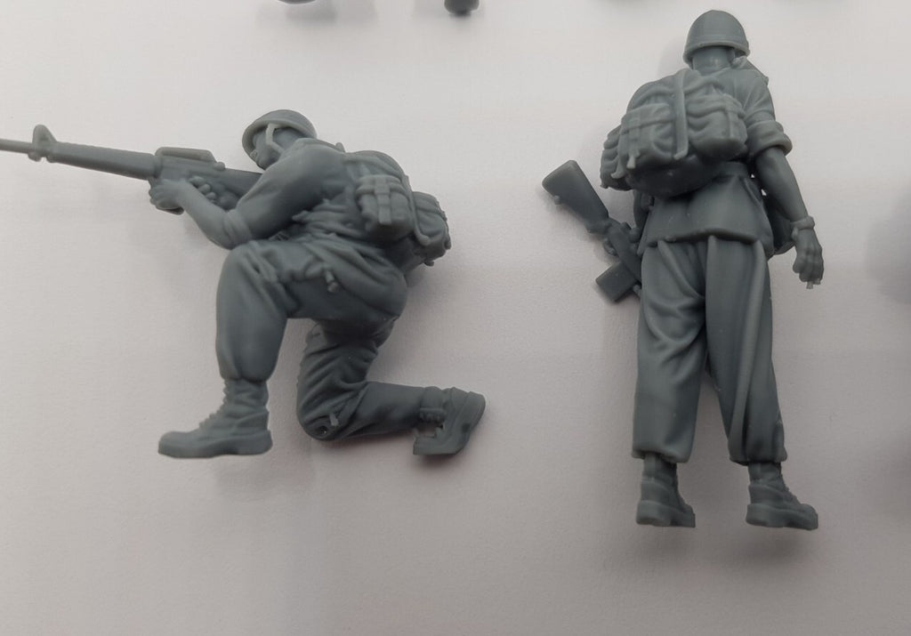 US Army Infantry x8 - 1/35 Scale - Vietnam War - 3D Printed - Resin - Military