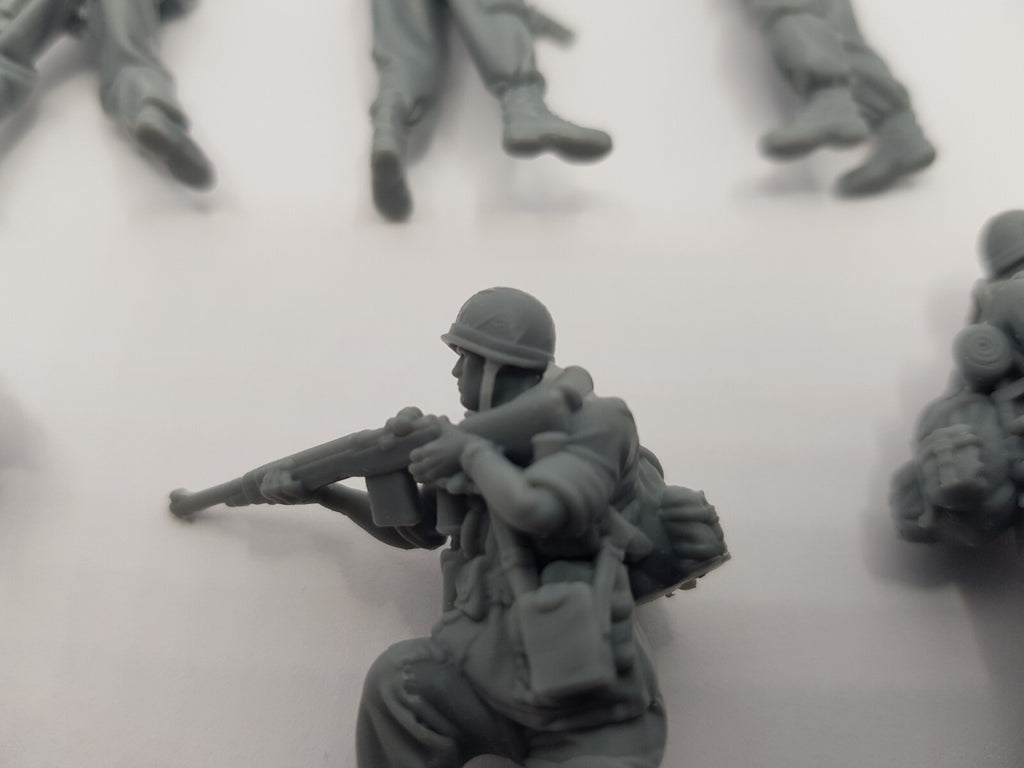 US Army Infantry x8 - 1/35 Scale - Vietnam War - 3D Printed - Resin - Military