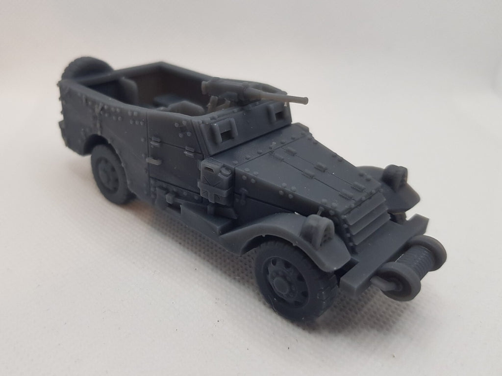 1:43 WW2 white M3 scout car