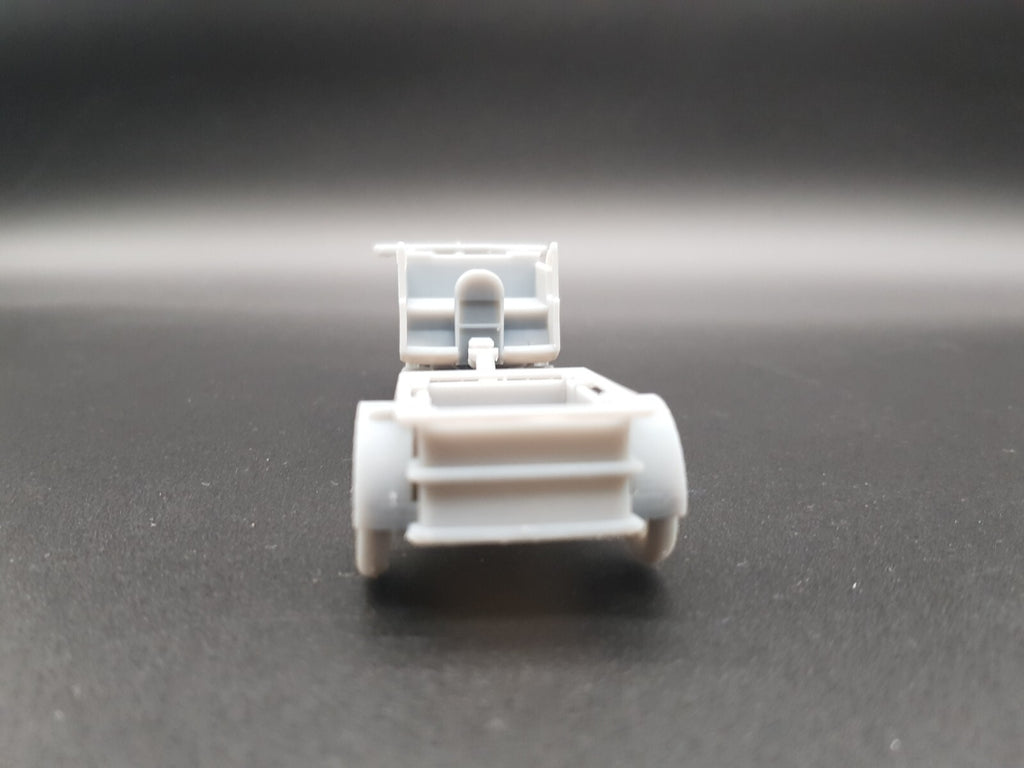 Kettenkrad Trailer - 1/32 Scale - WWII German Sd.Kfz.2 - 3D Printed - Model