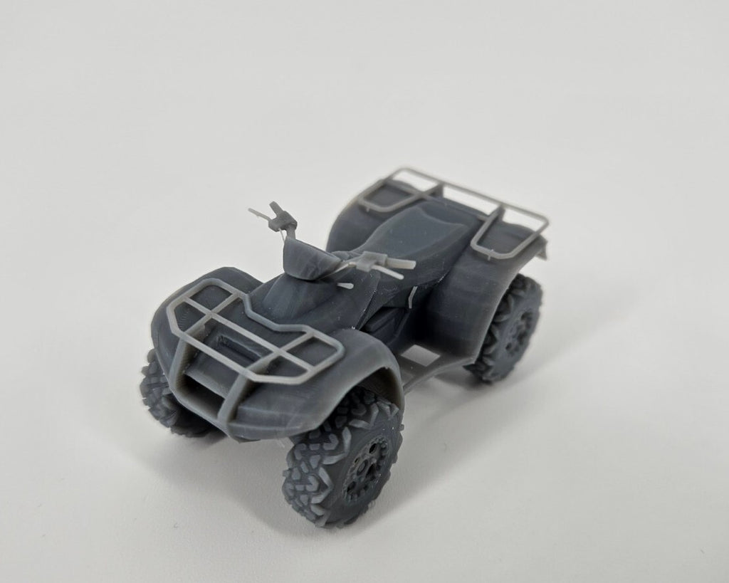 Quad ATV - 1/48 Scale - Modern Military - 3D Printed - Resin - Vehicle Model