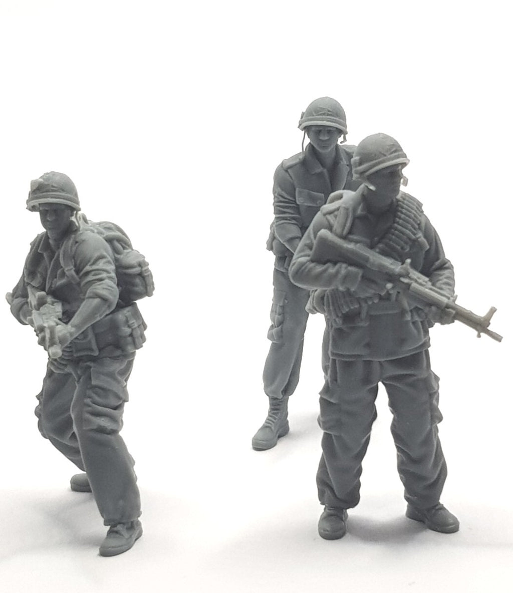 US Army Infantry x8 - 1/35 Scale - Vietnam War - 3D Printed - Resin - Military