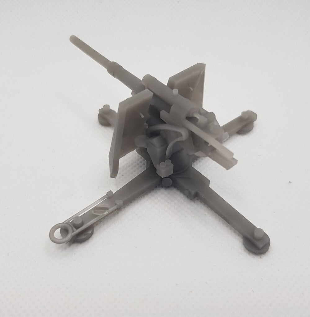 Flak 88 - 1/60 Scale - 8.8cm - German WWII - 3D Printed - Resin - Military Model