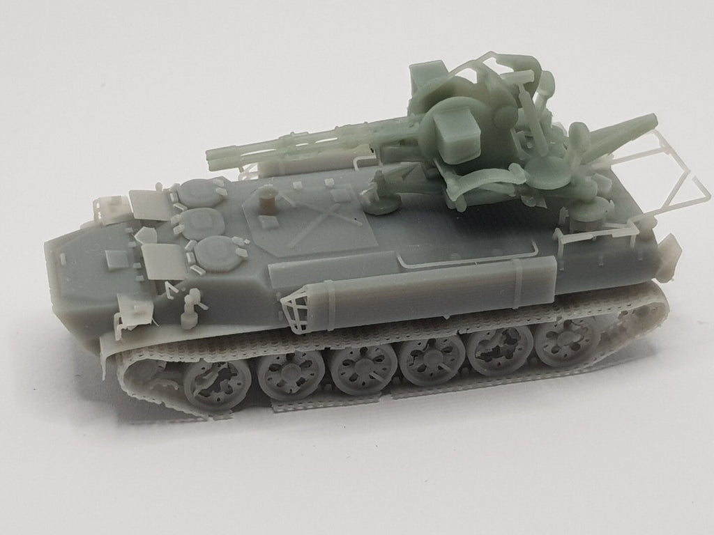 MT-LB ZU-23-2 - 1/87 Scale - Russian Soviet Ukrainian Army - 3D Printed - Model