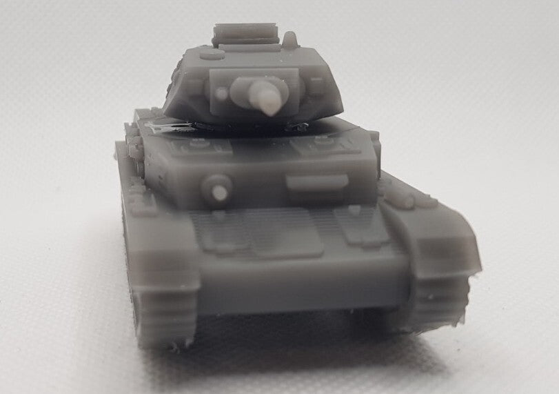 Panzer IV Ausf B - 1/72 - Military Model - 3D Print - WW2 German Maquette