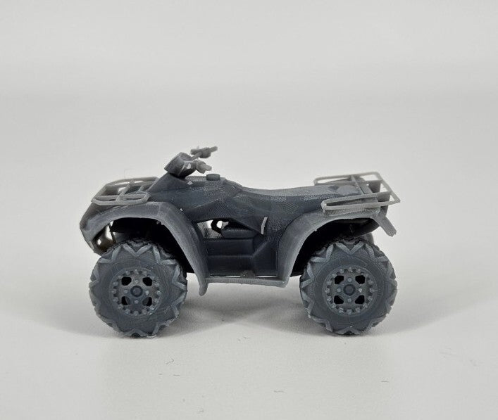 Quad ATV - 1/48 Scale - Modern Military - 3D Printed - Resin - Vehicle Model