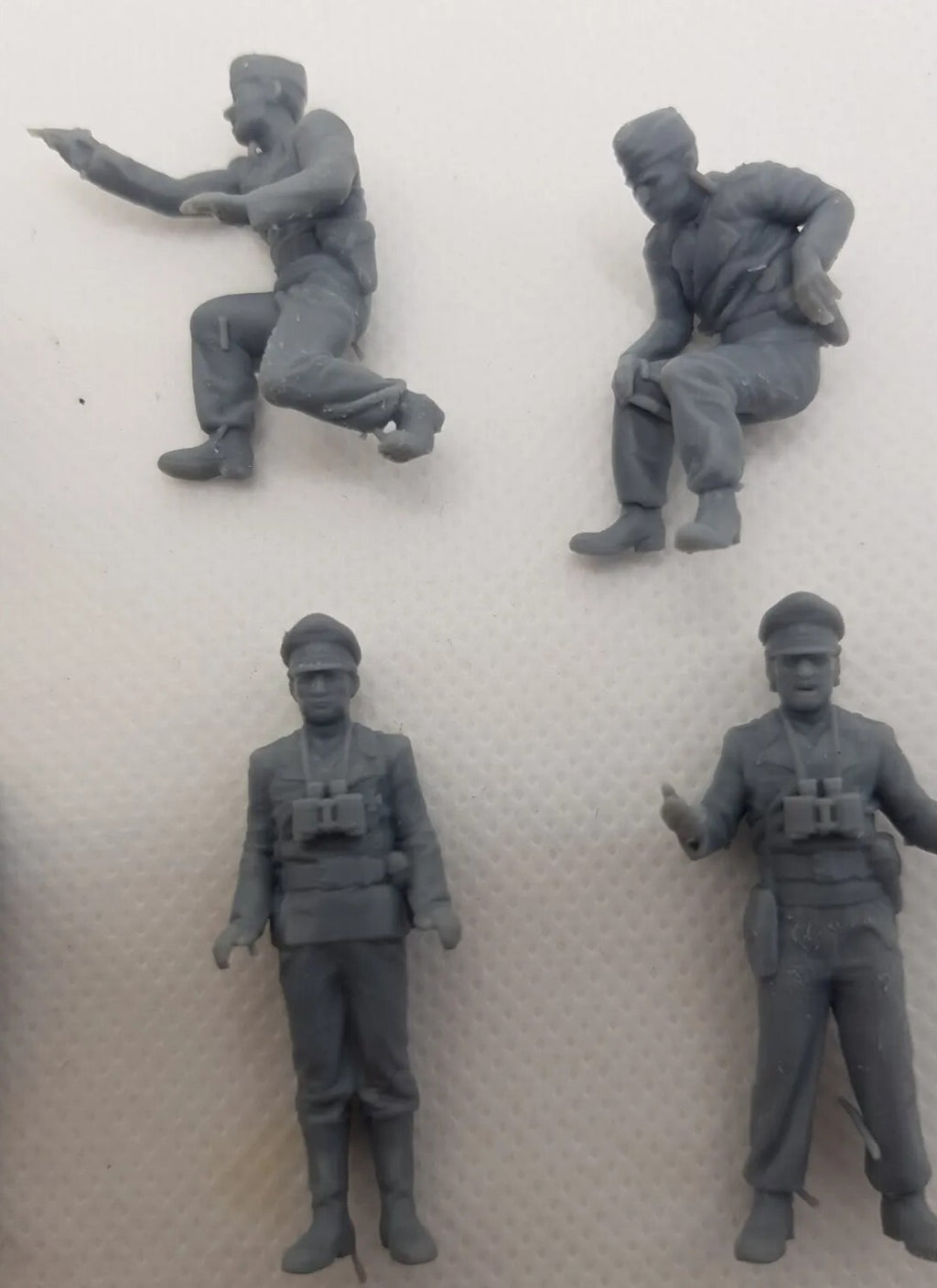 German Tank Crews x14  - 1/43 - WW2 Diorama Figures - 3D Printed Model - Resin