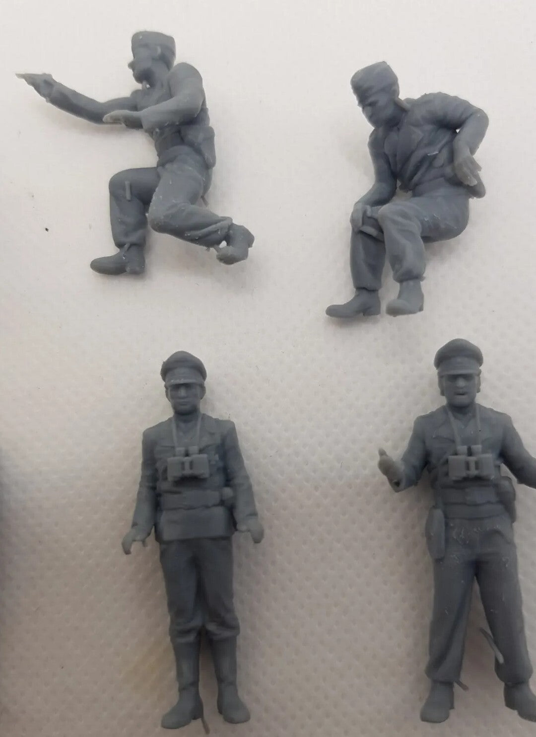 German Tank Crews x14  - 1/43 - WW2 Diorama Figures - 3D Printed Model - Resin