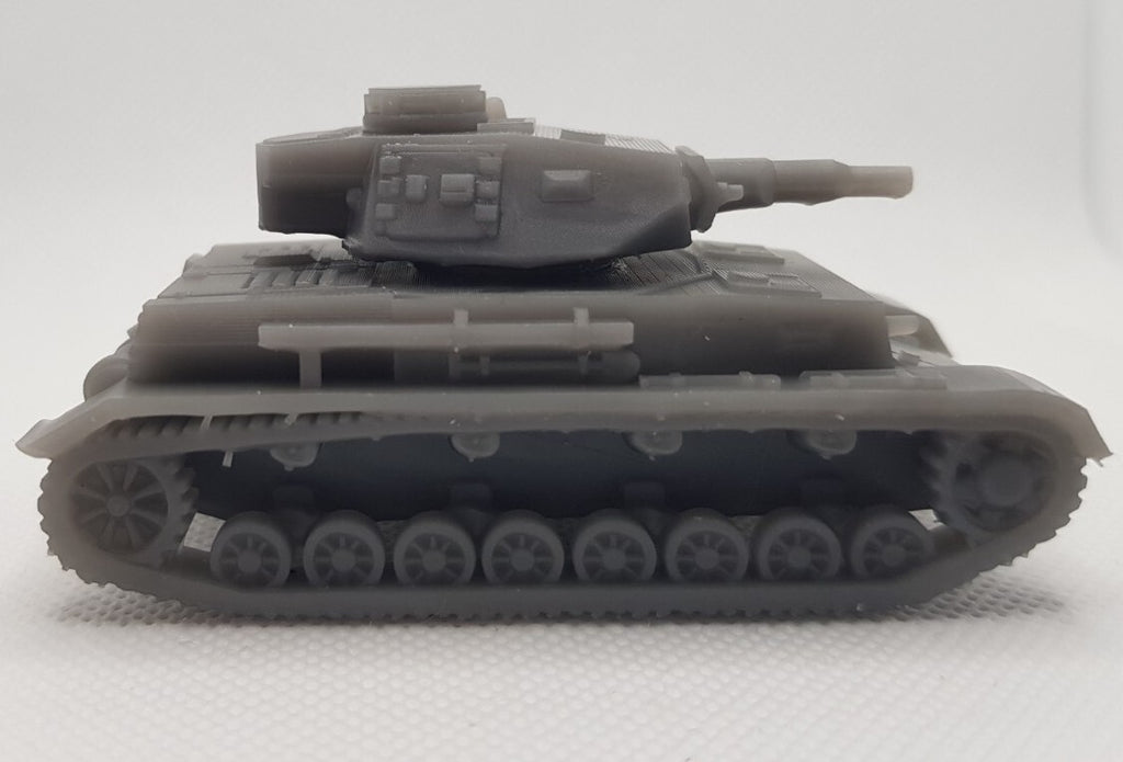 Panzer IV Ausf B - 1/72 - Military Model - 3D Print - WW2 German Maquette