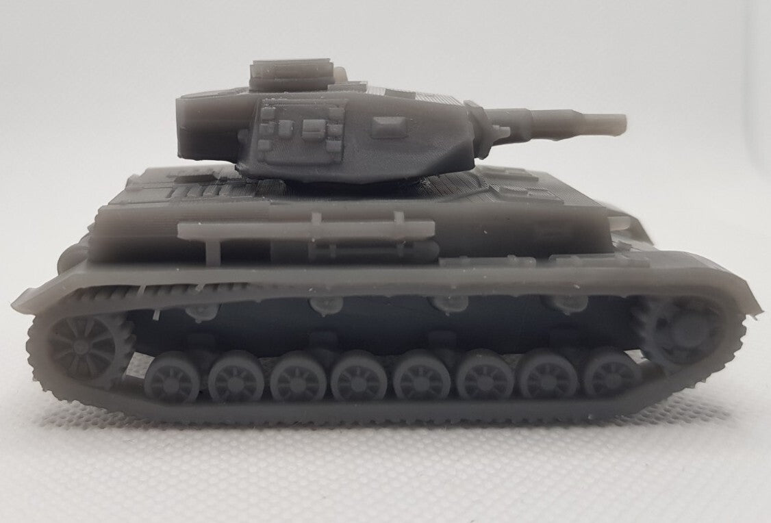 Panzer IV Ausf B - 1/72 - Military Model - 3D Print - WW2 German Maquette