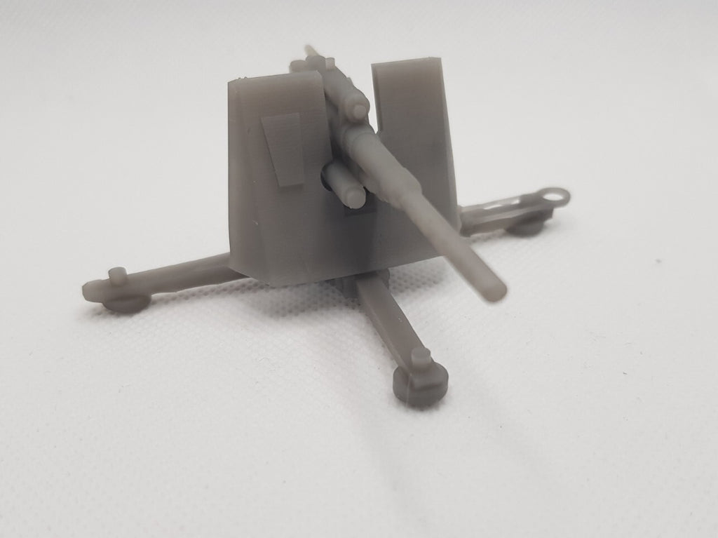 Flak 88 - 1/60 Scale - 8.8cm - German WWII - 3D Printed - Resin - Military Model