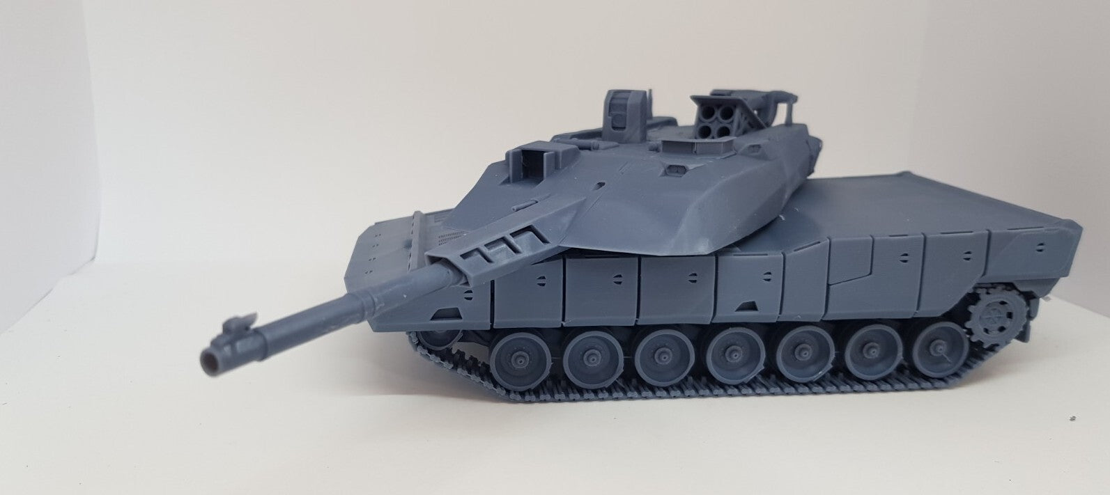 Panther KF51 Tank - 1/43 Scale - Rheinmetall - 3D Printed - Resin - Military