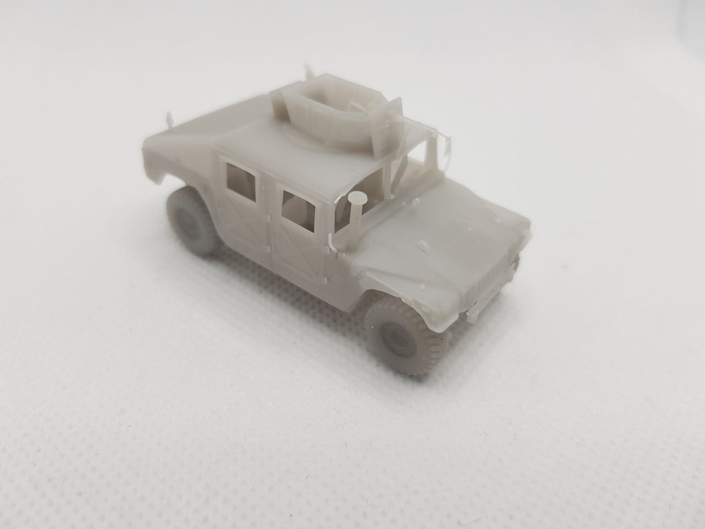 HMMWV Humvee Turret - 1/87 Scale - US Army - 3D Printed - Resin - Military Model