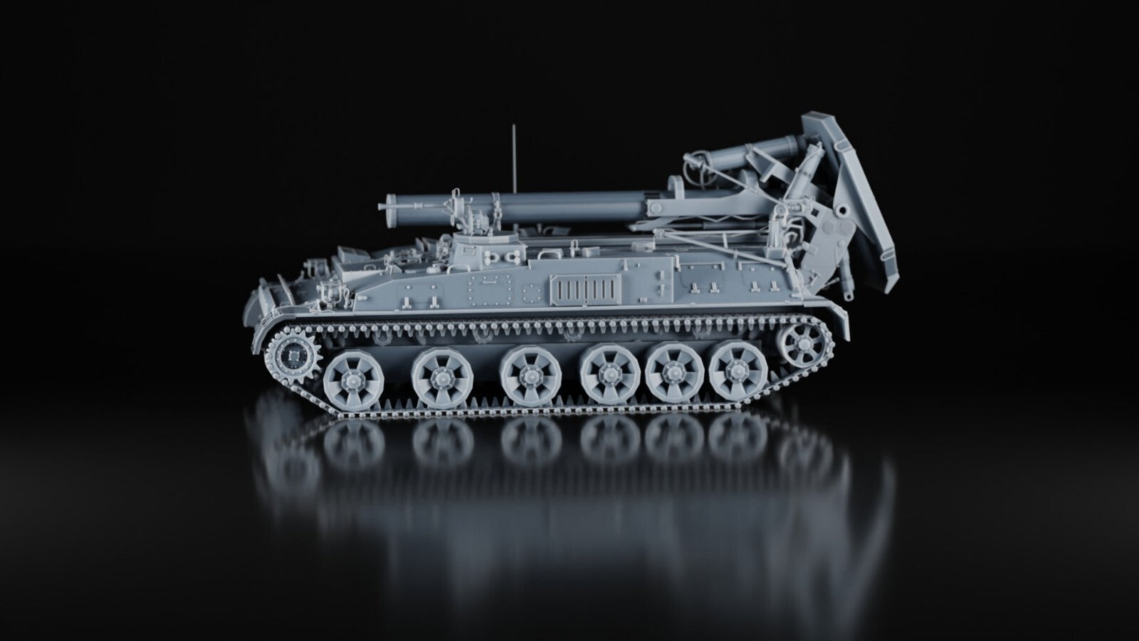 2S4 Tyulpan 240mm Mortar - 1/48 - Modern Military Model - 3D Printed Resin