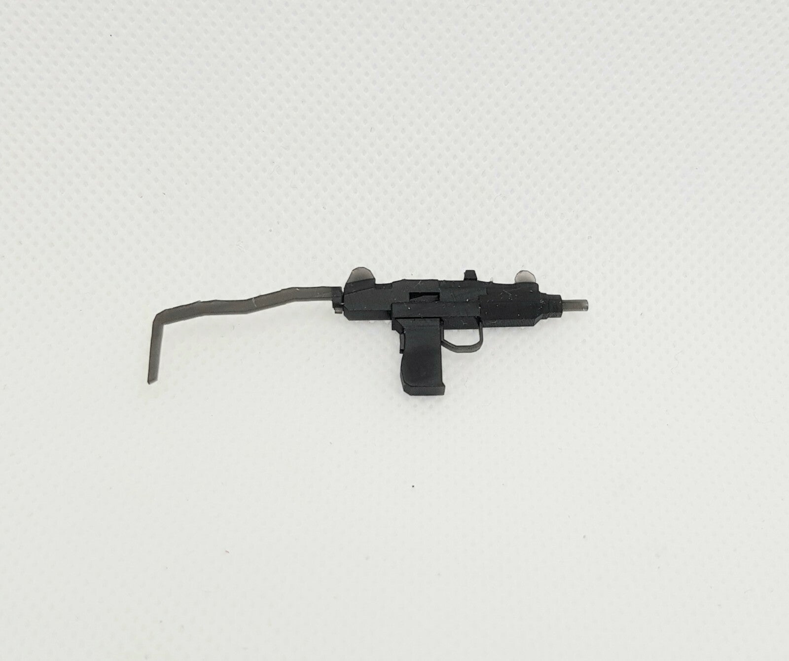 Mini UZI Unfolded - 1/12 Scale - 3D Printed Gun - Resin - For 6" Action Figures