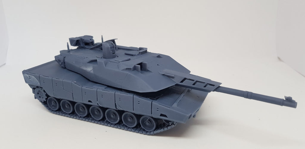 Panther KF51 Tank - 1/50 Scale - Rheinmetall - 3D Printed - Resin - Military Model