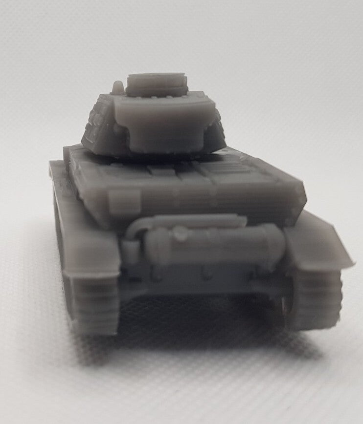 Panzer IV Ausf B - 1/72 - Military Model - 3D Print - WW2 German Maquette