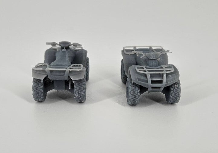 Quad ATV x2 - 1/87 - Modern Military Model - 3D Printed Resin - Set of 2