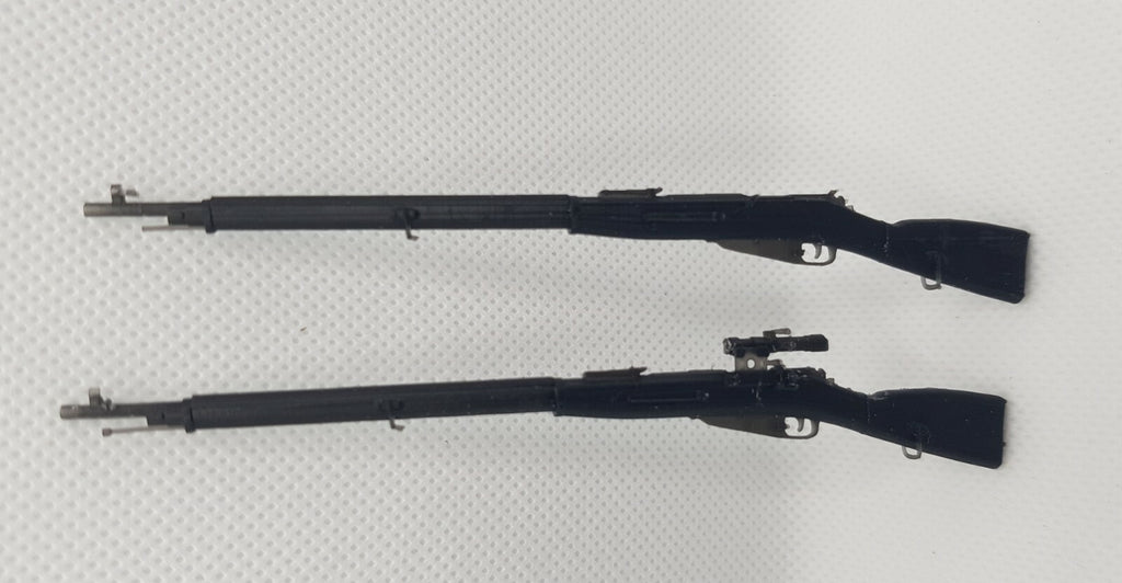 Mosin-Nagant 1891 Sniper - 1/12 Scale - WWI WWII - 3D Printed - Resin - 6"
