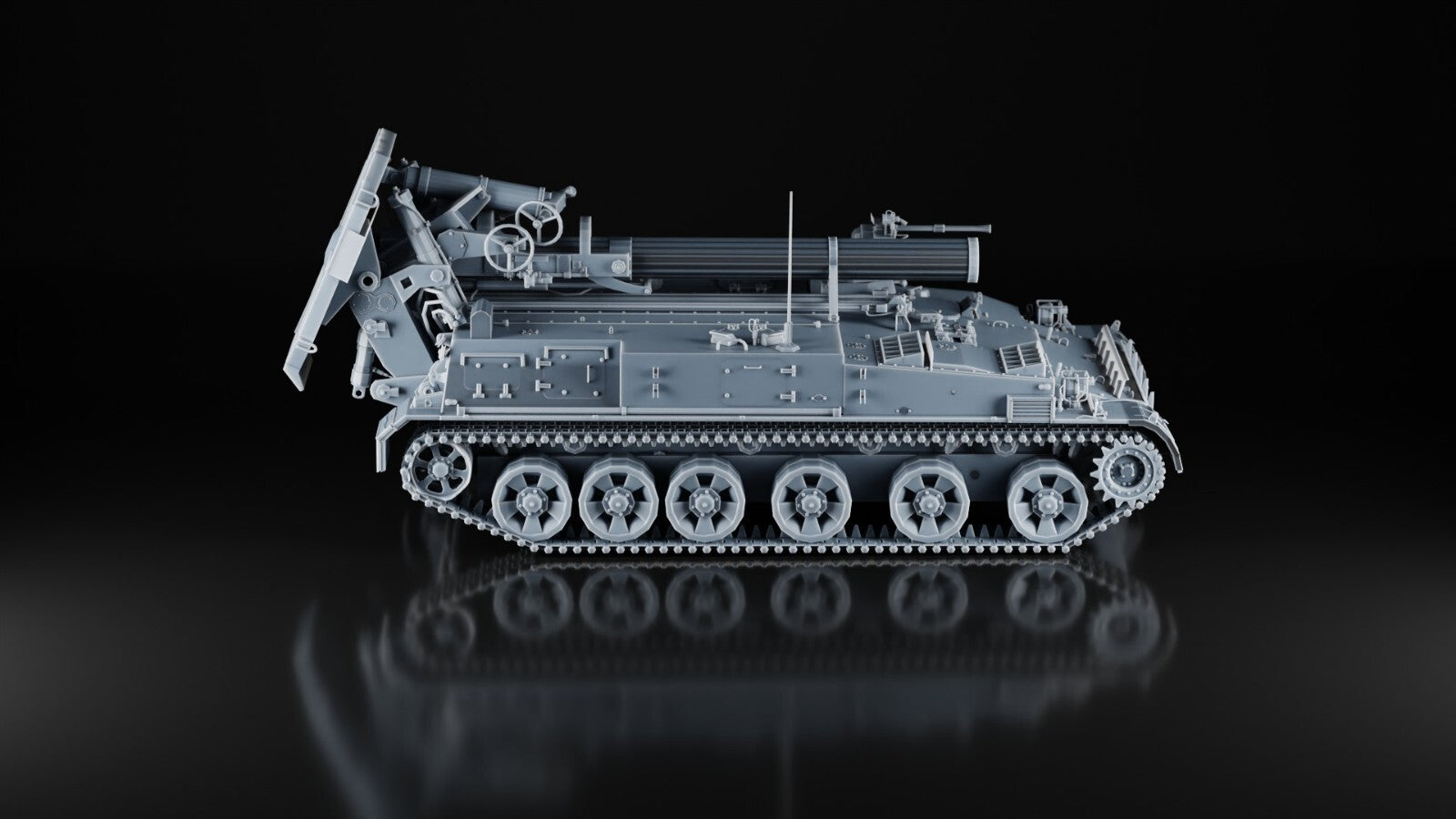 2S4 Tyulpan 240mm Mortar - 1/48 - Modern Military Model - 3D Printed Resin