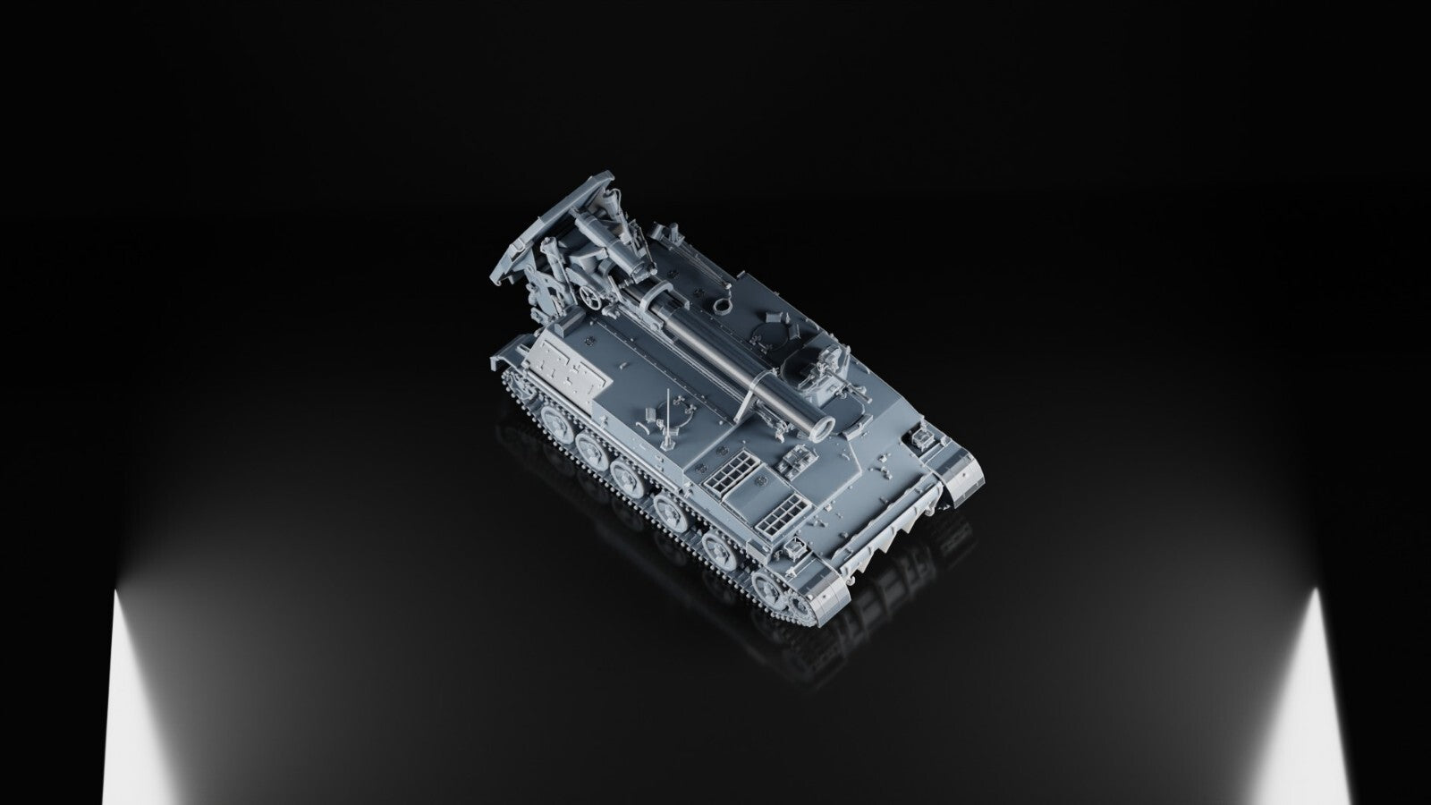 2S4 Tyulpan 240mm Mortar - 1/48 - Modern Military Model - 3D Printed Resin