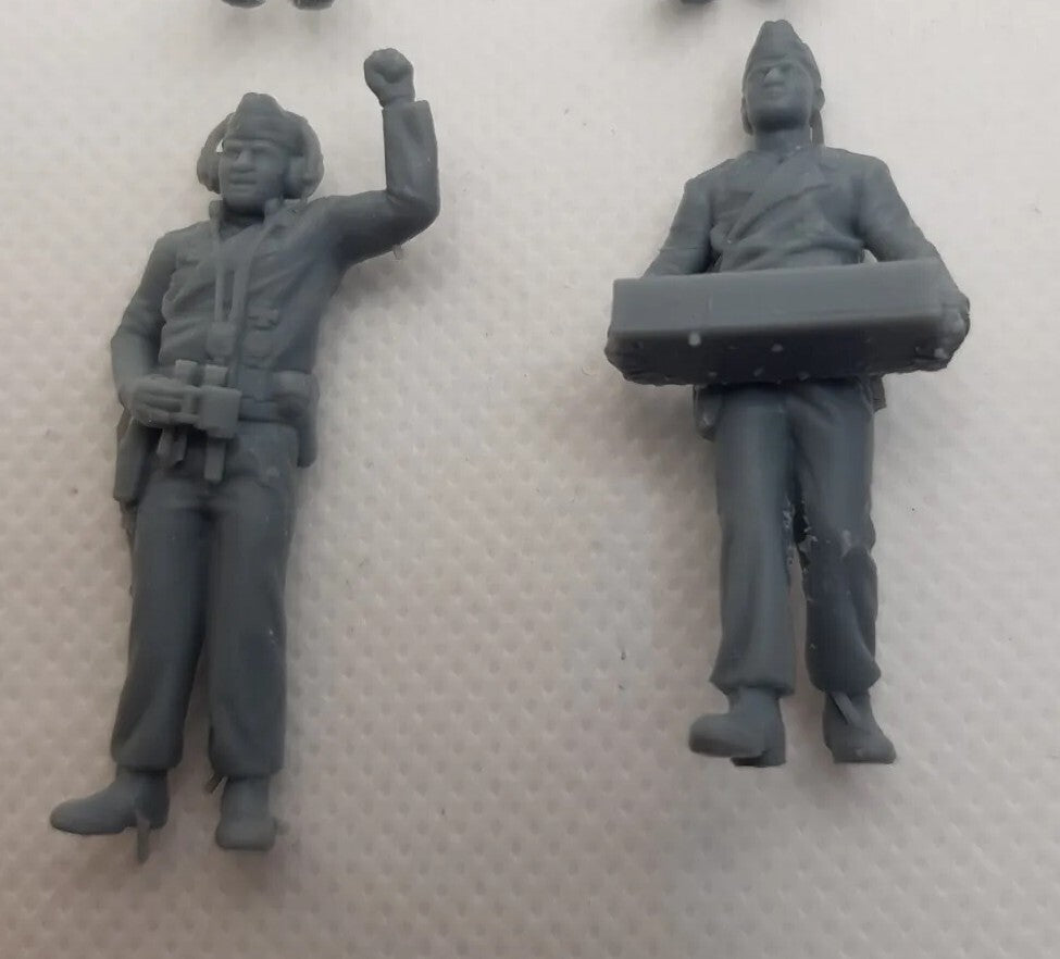 German Tank Crews x14  - 1/43 - WW2 Diorama Figures - 3D Printed Model - Resin