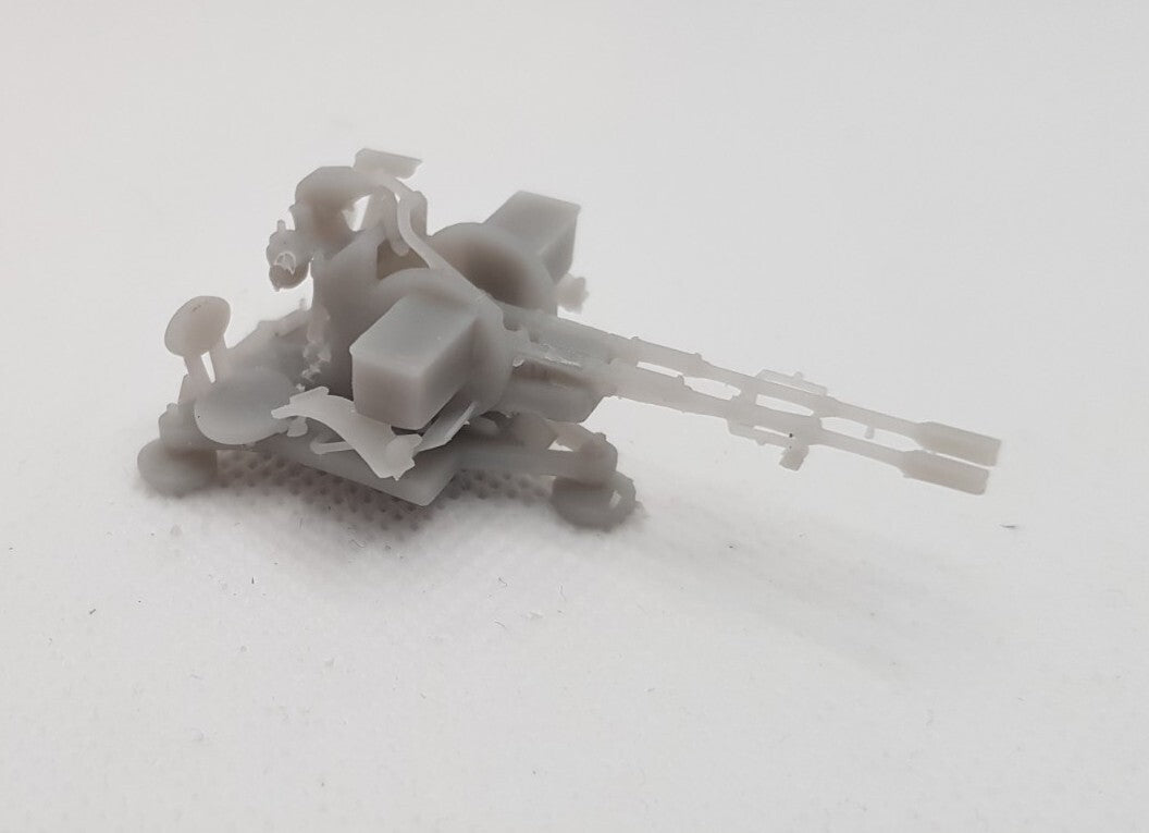 ZU-23-2 No-Wheel AA Gun - 1/72 - Modern Military Model - 3D Printed Resin
