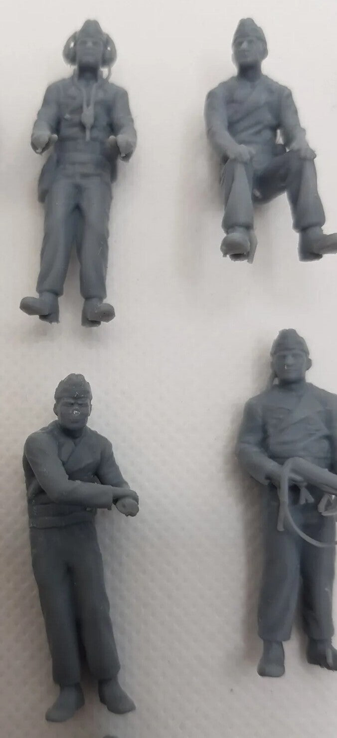 German Tank Crews x14  - 1/43 - WW2 Diorama Figures - 3D Printed Model - Resin