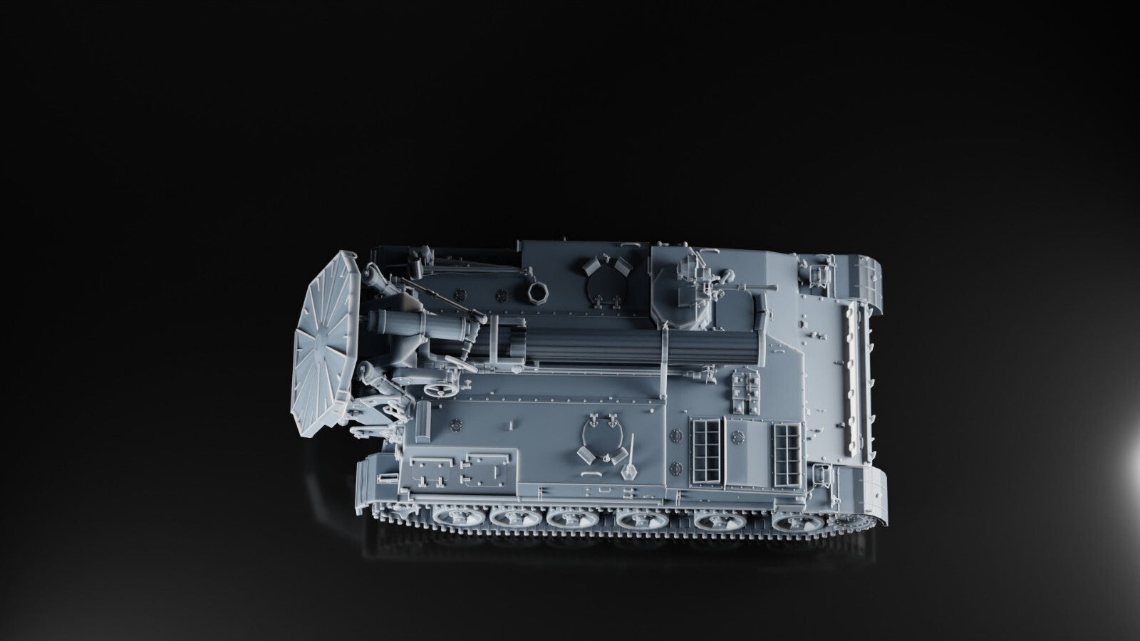 2S4 Tyulpan 240mm Mortar - 1/48 - Modern Military Model - 3D Printed Resin