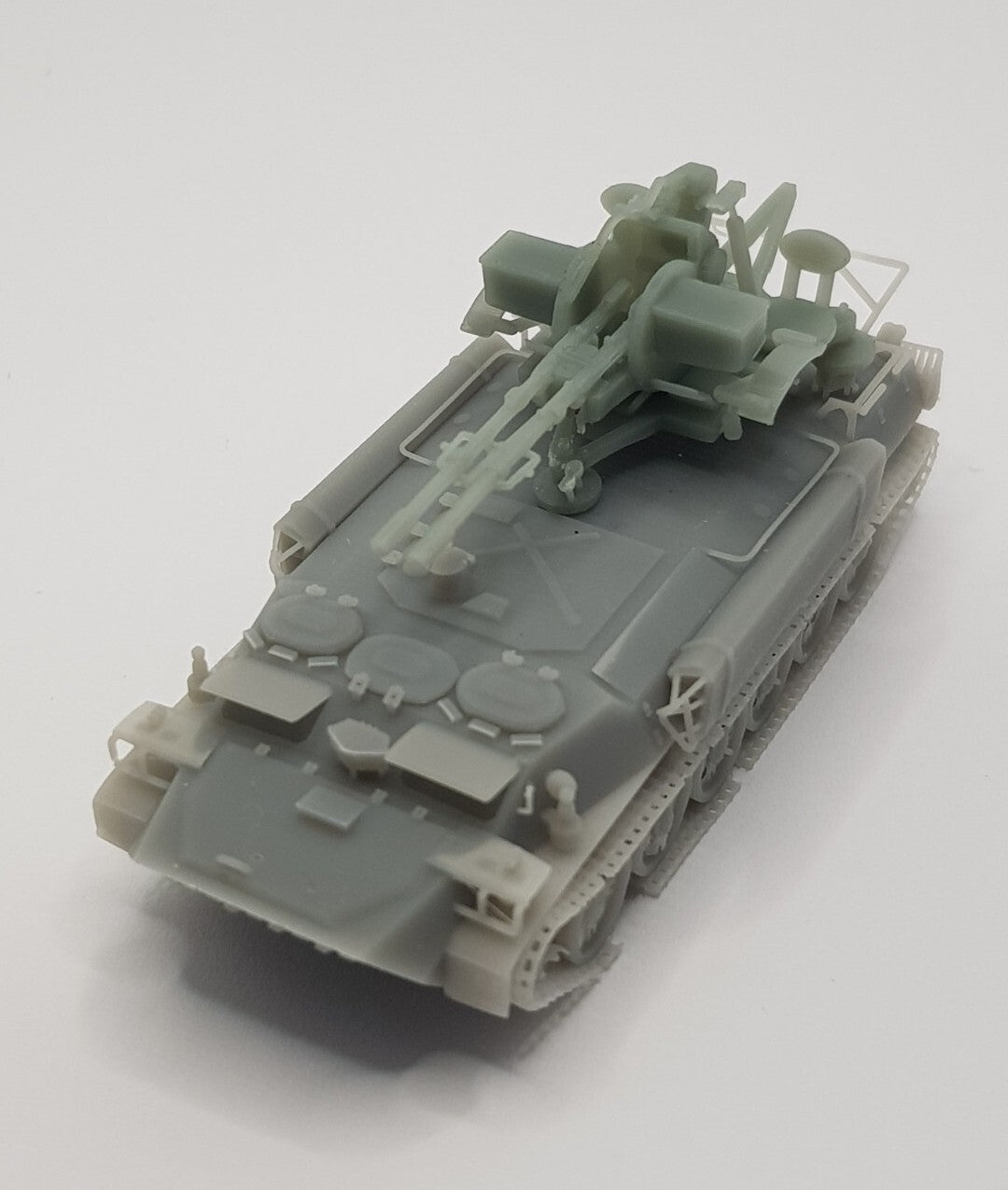 MT-LB ZU-23-2 - 1/87 Scale - Russian Soviet Ukrainian Army - 3D Printed - Model