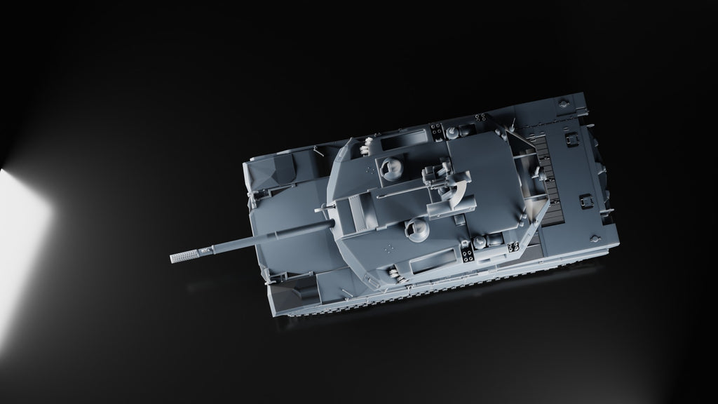 Abrams X Next Gen MBT - 1/87 Scale - US Army Tank - 3D Printed - Military Model