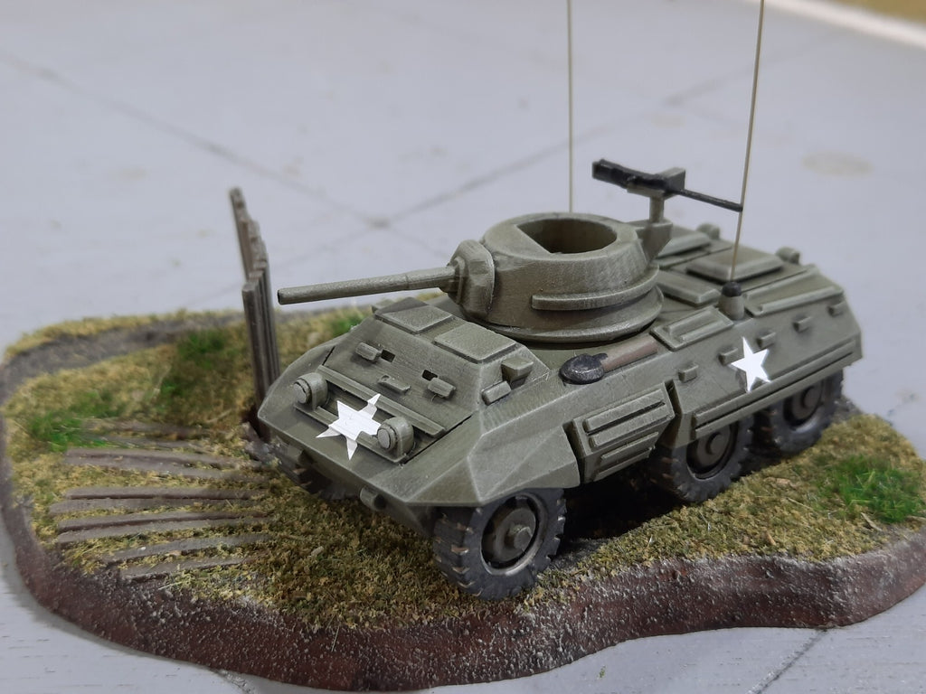 1:72 WW2 US M8 greyhound light armored vehicle