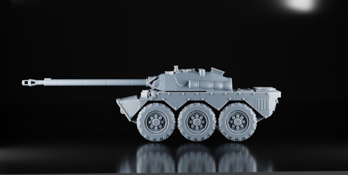 AMX 10 RC Tank   1:72, 1:87, 1:100, 1:43, 1:48, 1:50, 1:60 3d Print