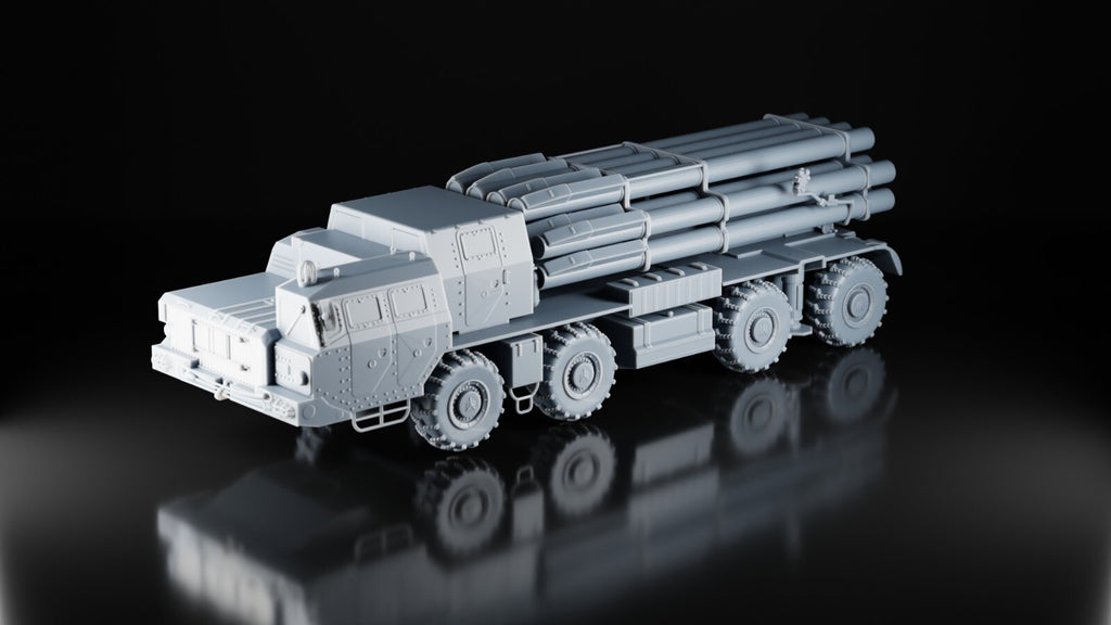 BM-30 Smerch MLRS - 1/72 Scale - 3D Printed Model - Resin - Russian Army - 3D