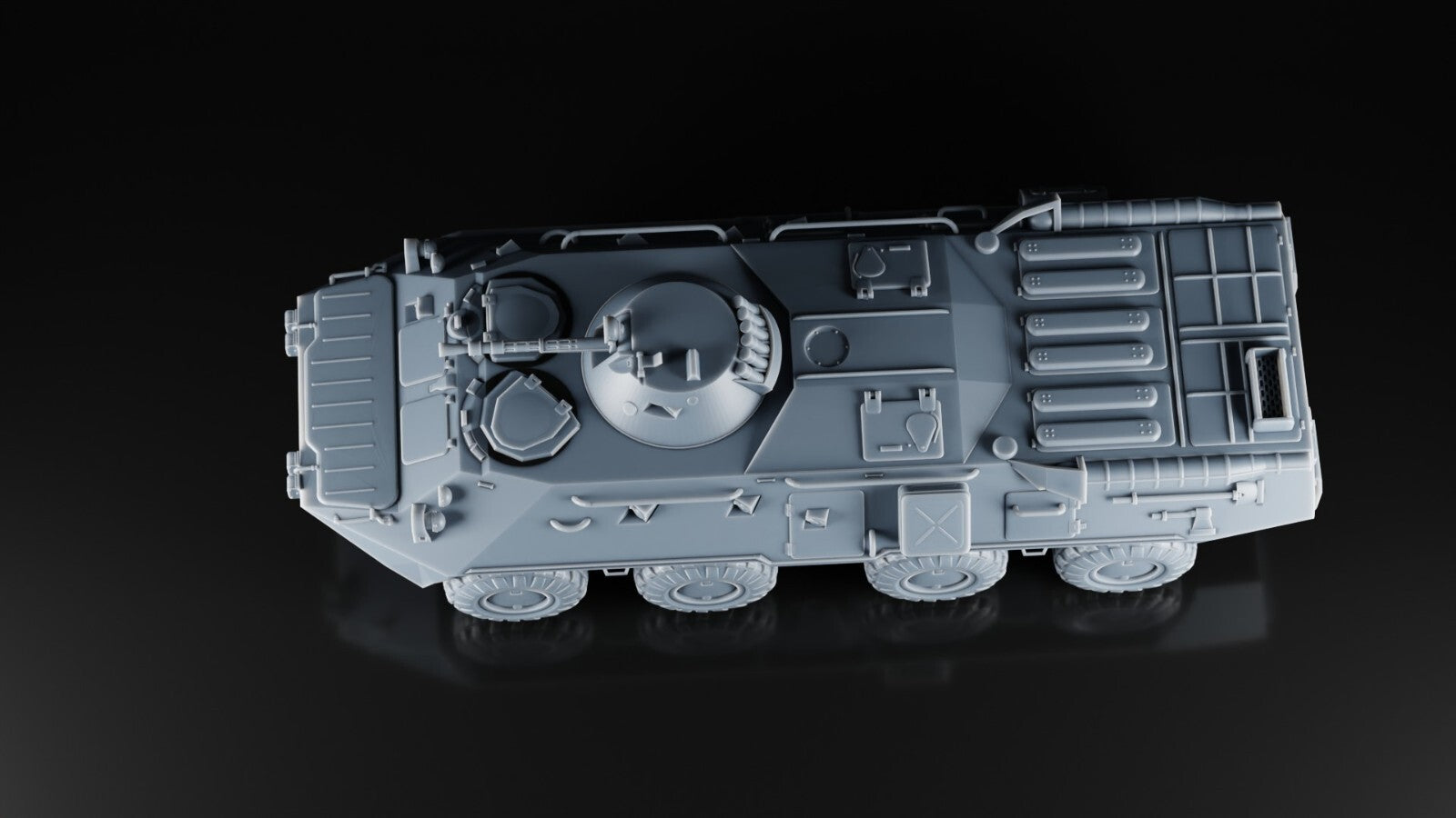 BTR 80 - 1/72 - USSR Russia Ukraine APC - 3D Military Model - Resin Print