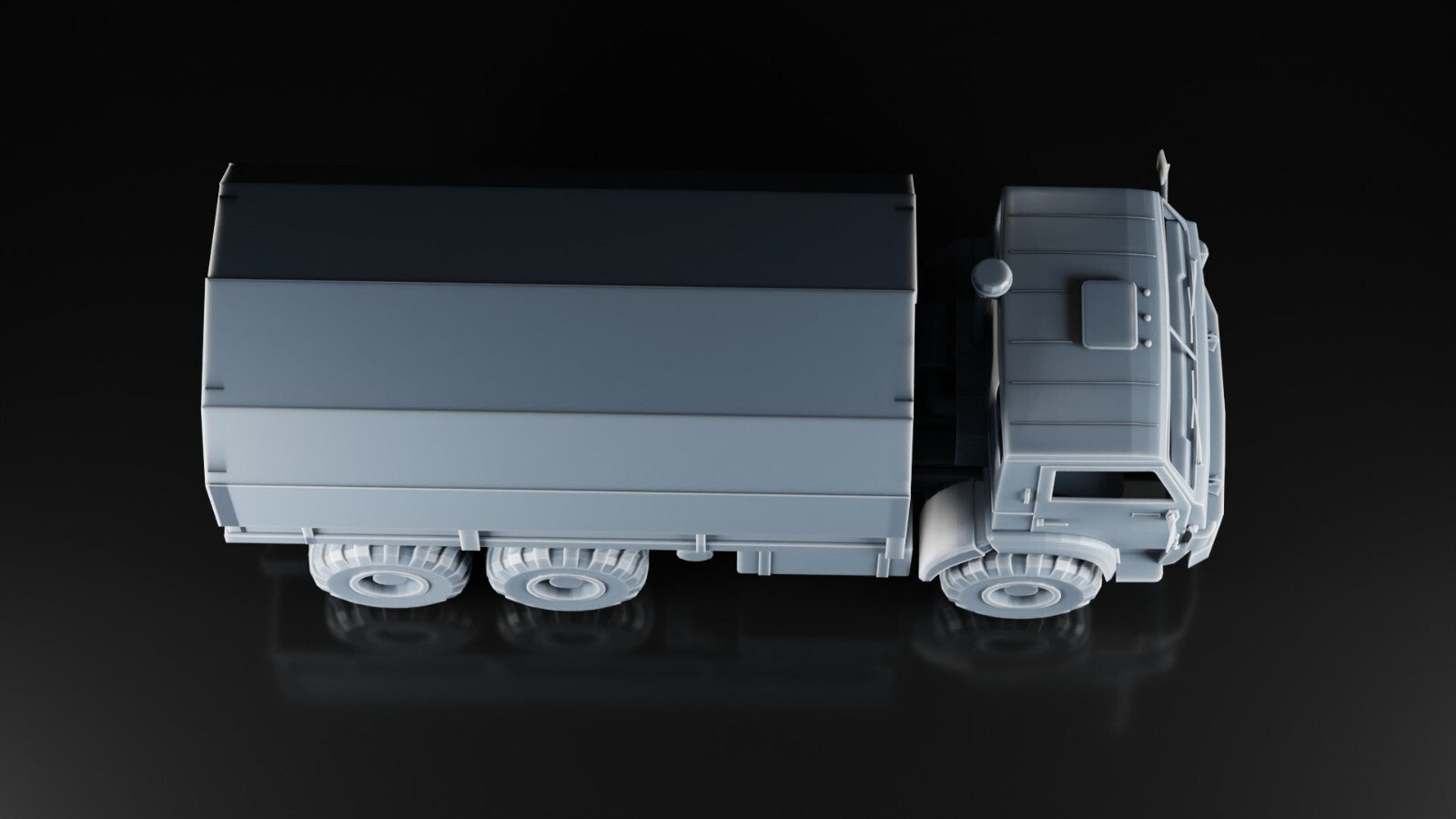 KAMAZ 6x6 Truck - 1/72 - Russian Army - Military Model - 3D Printed Resin