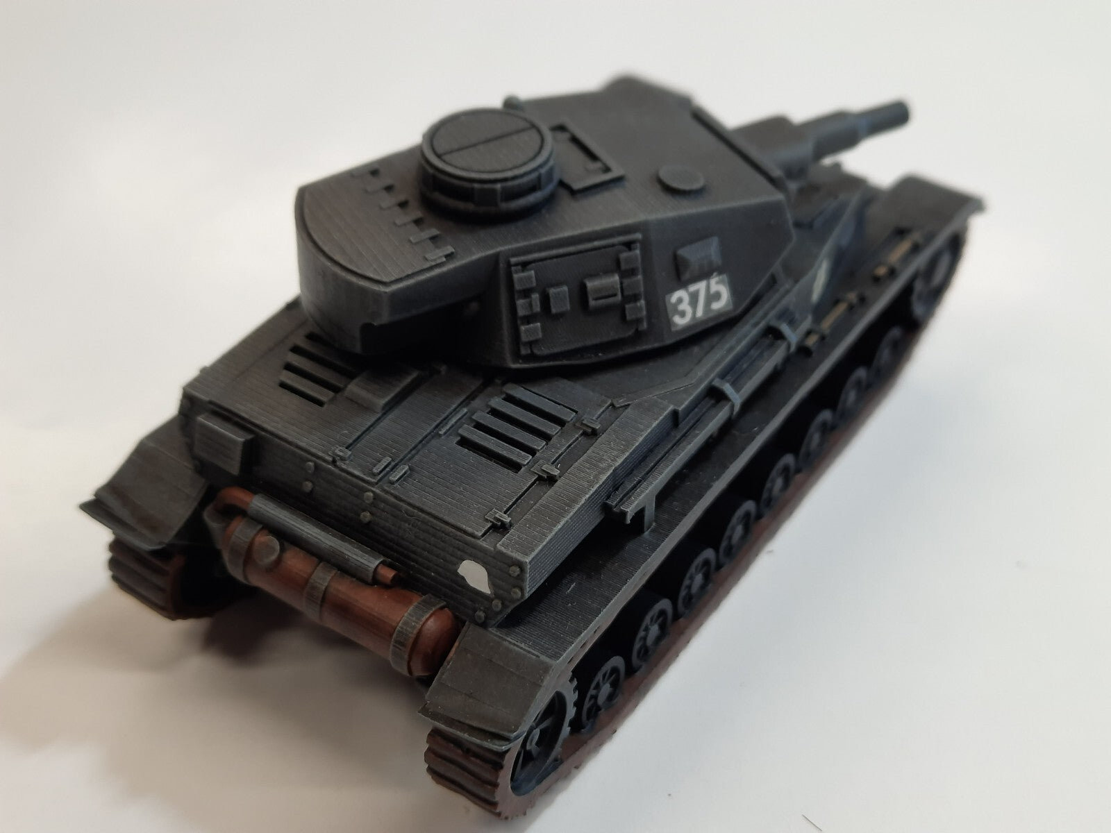 Panzer IV Ausf B - 1/72 - Military Model - 3D Print - WW2 German Maquette