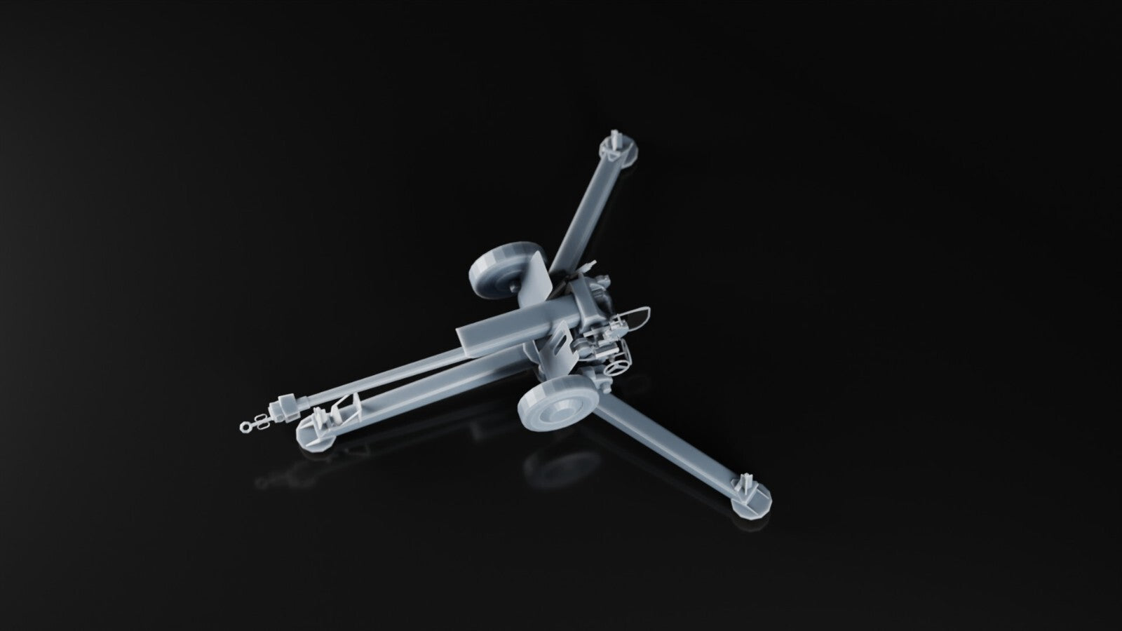 D-30 122mm Howitzer - 1/72 - Soviet Russian Ukraine - 3D Military Model Resin