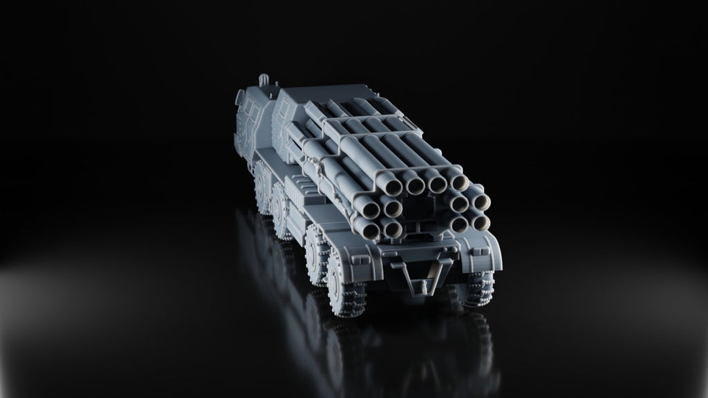 BM-30 Smerch MLRS - 1/87 Scale - 3D Printed Model - Resin - Russian Ukrainian